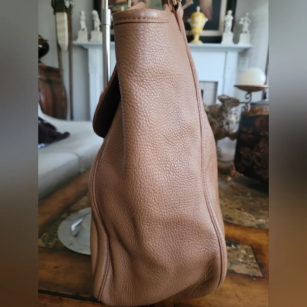 Tory Burch Tan Leather Tote Bag - Picture 3 of 9